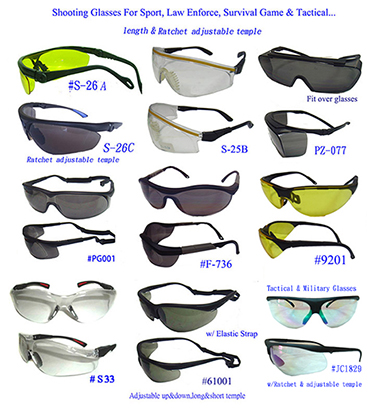 Shooting Glasses For Sport, Law Enforce, Survival Game & Tactical